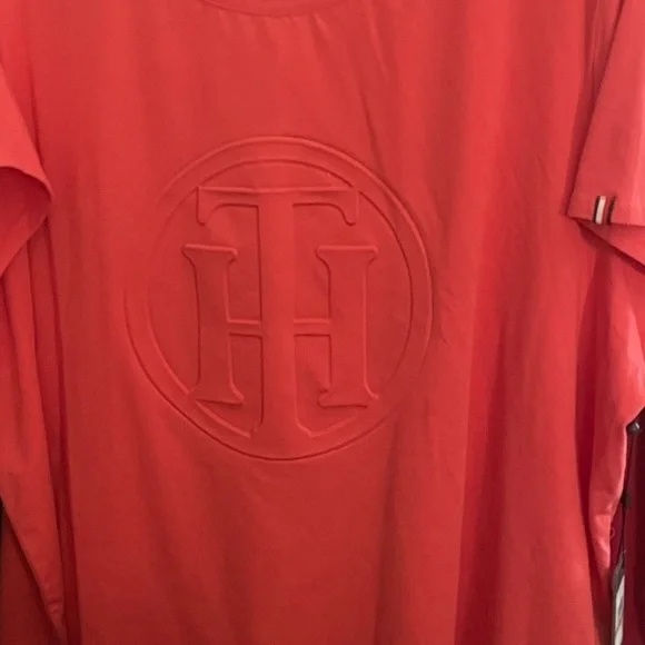 Tommy Hilfiger Colorful Orange (Plus Size 3XL) T-Shirt with iconic TH logo - Picture 5 of 7